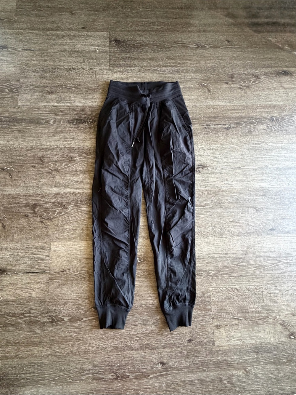 Men's Black Jogger Pants with Drawstring Waist